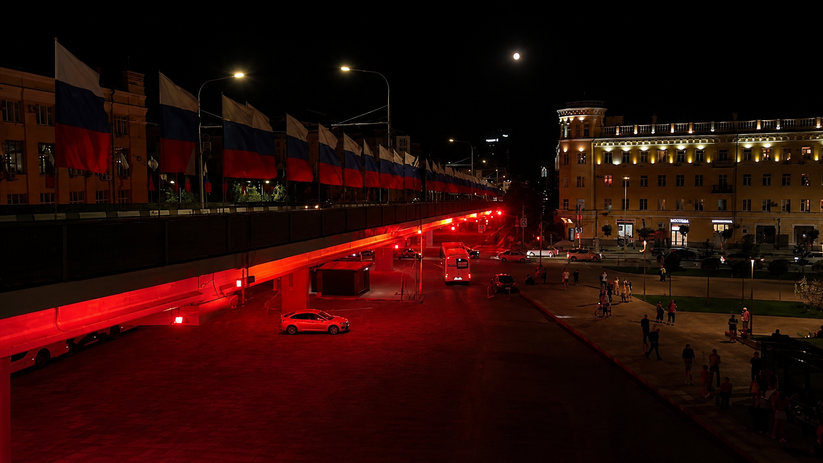 Освещение «Комсомольского моста» в Волгограде ТПК Вартон, ООО(2130)